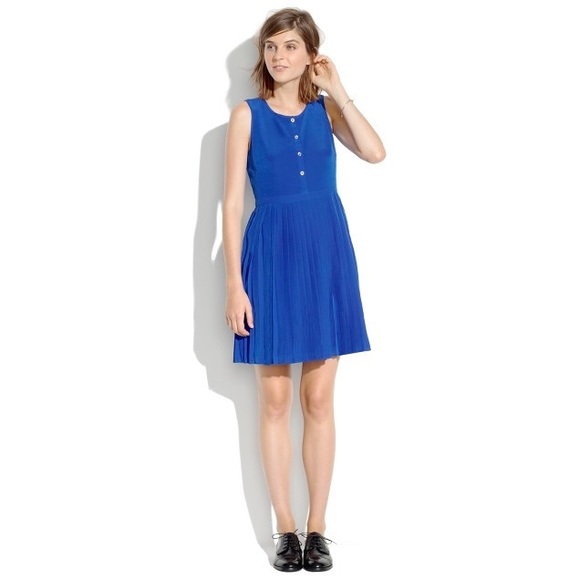 Madewell Silk Pleated Shirtdress - Picture 5 of 5